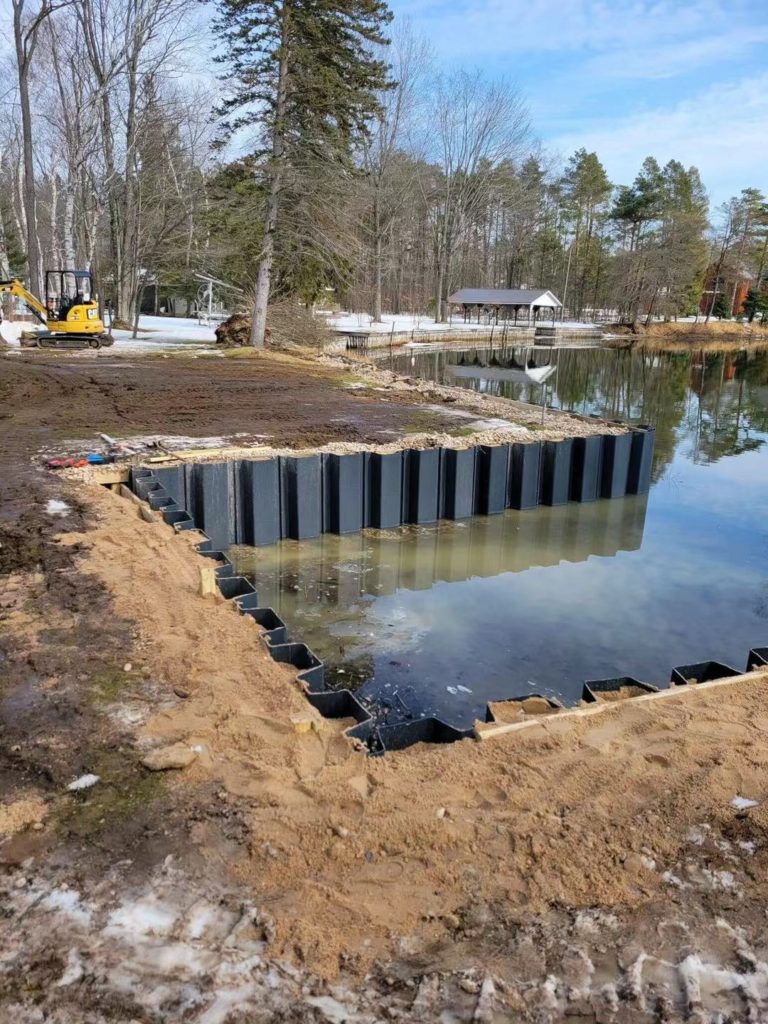 vinyl sheet file for water control